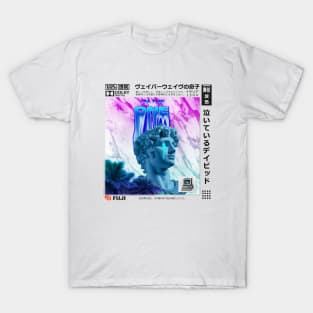 Vaporwave Aesthetic Crying Statue T-Shirt